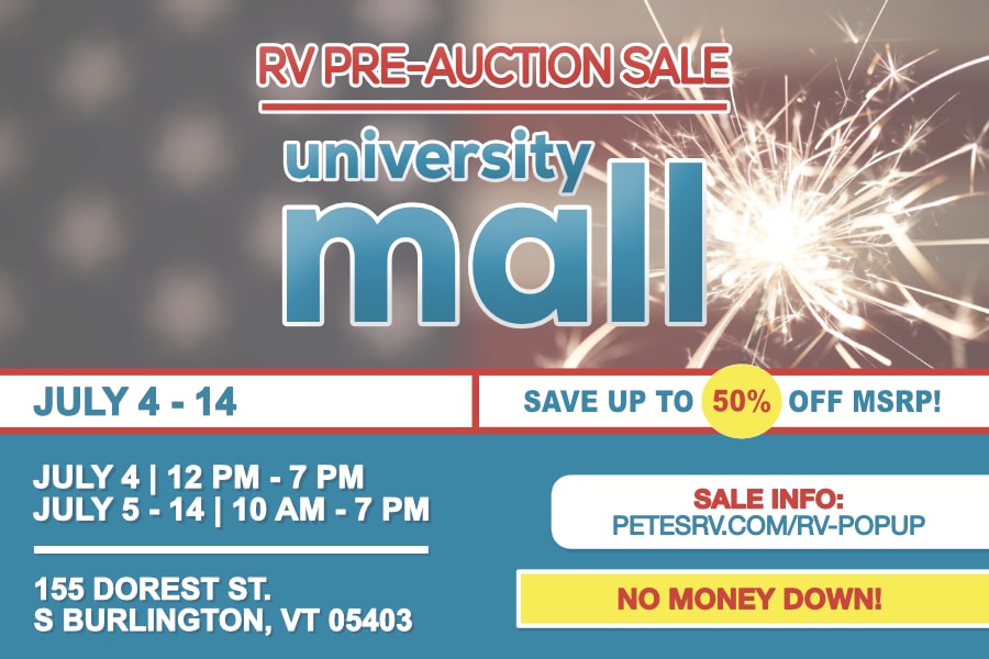 Pre-Auction Sale University Mall